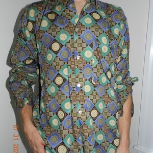 Vintage Abstract Buttondown